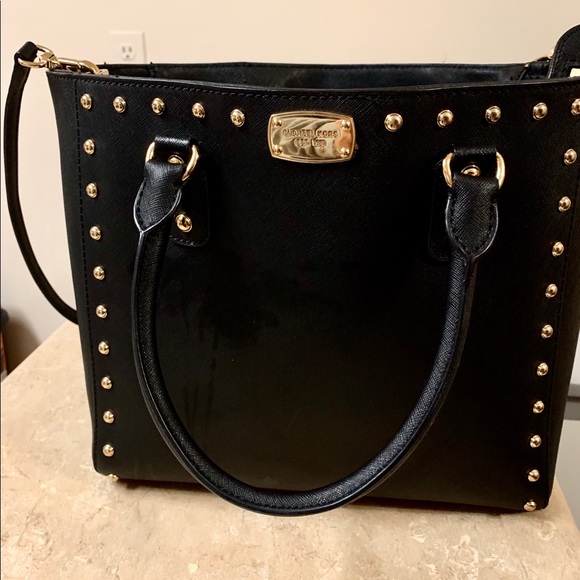 Michael Kors Handbags - Large Black Studded Michael Kors Tote